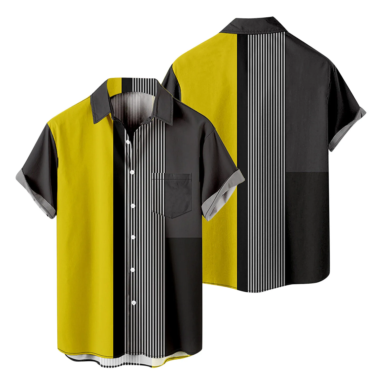 Adult Rompers Men Mens Fashion And Leisure 3D Digital Printing Buckle Lapel Short Sleeve Shirt Top Compression Sleeve
Adult Rompers Men Mens Fashion And Leisure 3D Digital Printing Buckle Lapel Short Sleeve Shirt Top Compression Sleeve