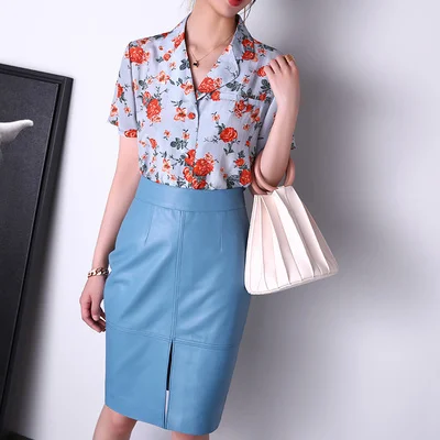 Women Clothing Winter Harajuku Female Genuine Leather Simple Split Knee Length Skirt Femme Brown/Dark Green Pencil Slit Gonne
Women Clothing Winter Harajuku Female Genuine Leather Simple Split Knee Length Skirt Femme Brown/Dark Green Pencil Slit Gonne