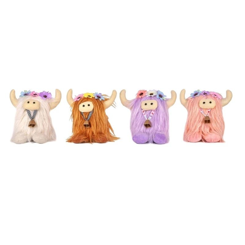 

Cute-Lovely Soft-Lifelike Long-haired Bull Stuffed Plush Toy Child Home Wedding Party Toy for Boy Children Kid Gift