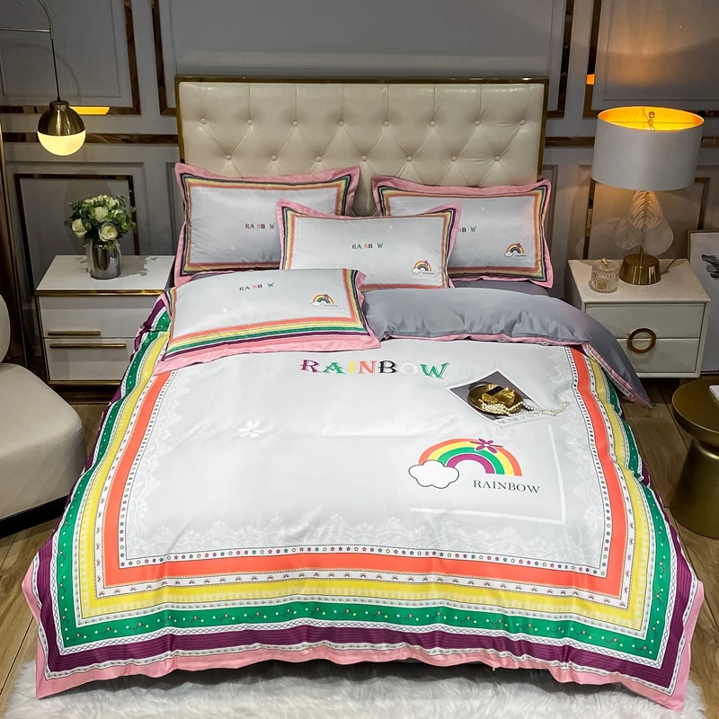 Hot Sales New Style Washed Silk Bedding Set Four Piece Queen Size King Size Duvet Cover Bed Sheet Pillow Cover
Hot Sales New Style Washed Silk Bedding Set Four Piece Queen Size King Size Duvet Cover Bed Sheet Pillow Cover