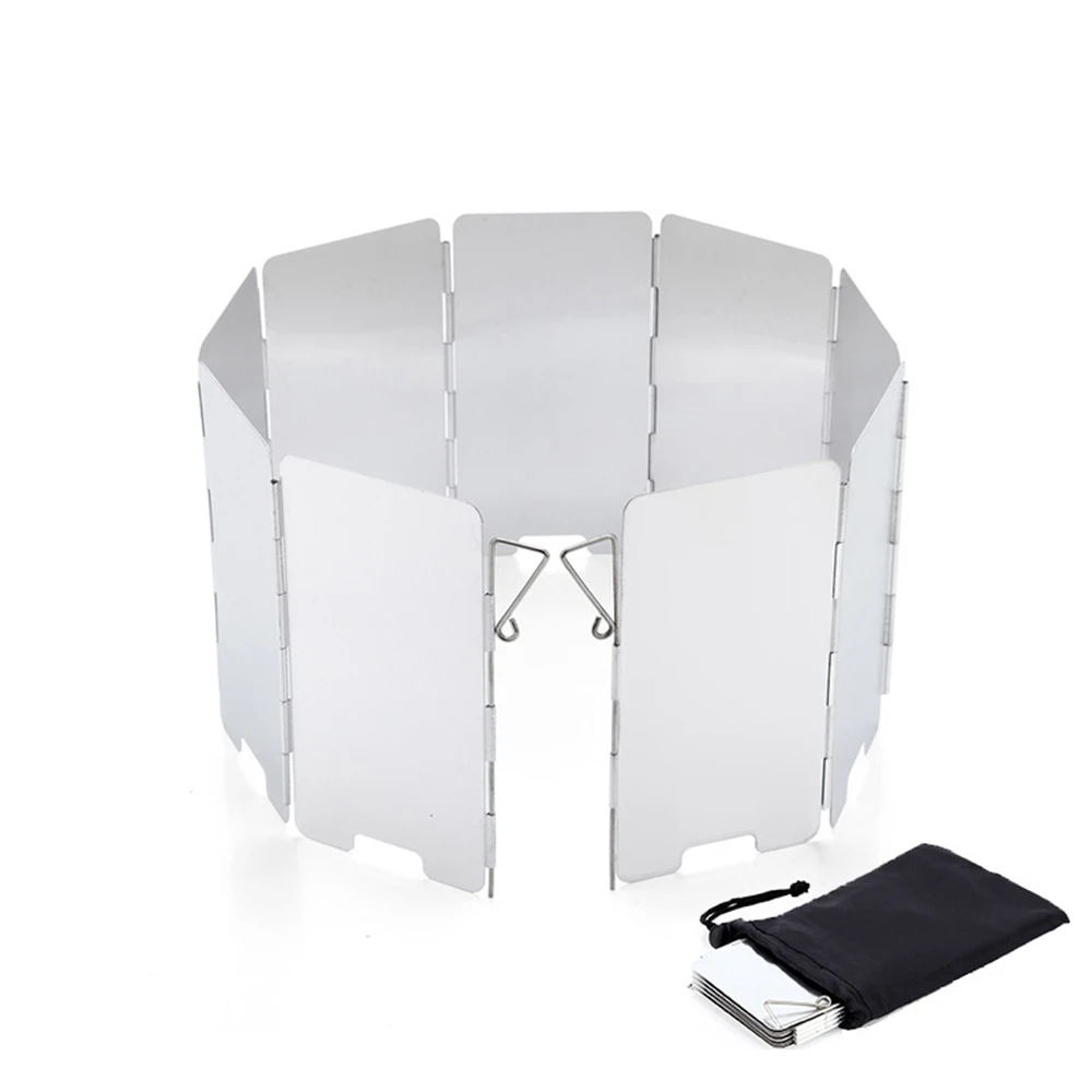 9 Plate Gas Stove Folding Wind Screen Windshield Outdoor Camping Cooking Burner Windproof Screen Hiking Supplies Accessories
9 Plate Gas Stove Folding Wind Screen Windshield Outdoor Camping Cooking Burner Windproof Screen Hiking Supplies Accessories