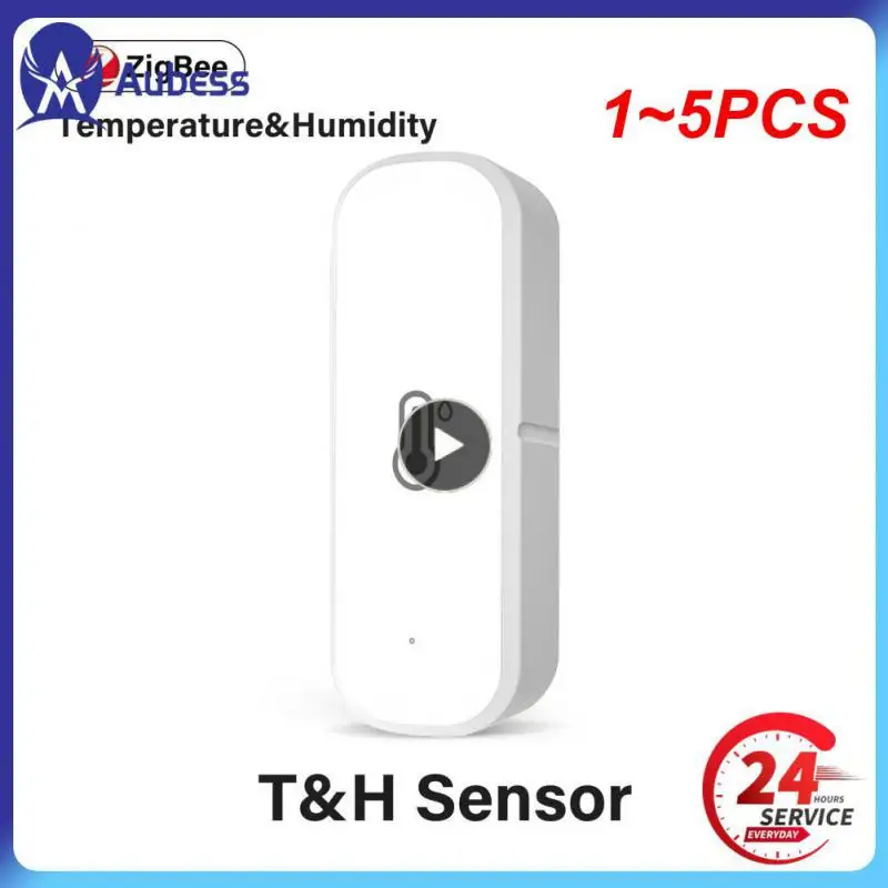 

Датчик температуры и влажности Tuya ZigBee/Wi-Fi, домашний подключенный термометр, совместимый с Smart Life, Alexa, Google Assistant, 1 ~ 5 шт.