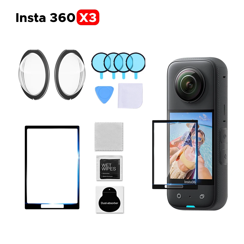 for Insta360 X3 Tempered Glass Film 3D Curved Screen and Lens Protector Anti-scratch HD Insta360 Action Camera Accessories
for Insta360 X3 Tempered Glass Film 3D Curved Screen and Lens Protector Anti-scratch HD Insta360 Action Camera Accessories