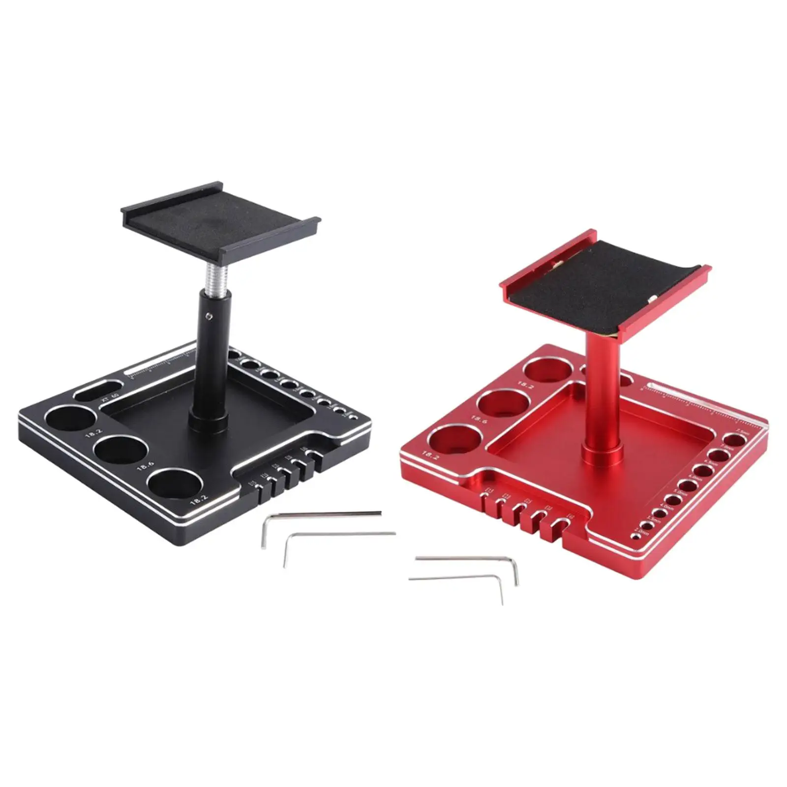 RC Car Stand 360 Degree Rotation Lift Multifunctional with Base Platform for 1/18 Hobby Car Replacement DIY Accessories Vehicles
RC Car Stand 360 Degree Rotation Lift Multifunctional with Base Platform for 1/18 Hobby Car Replacement DIY Accessories Vehicles