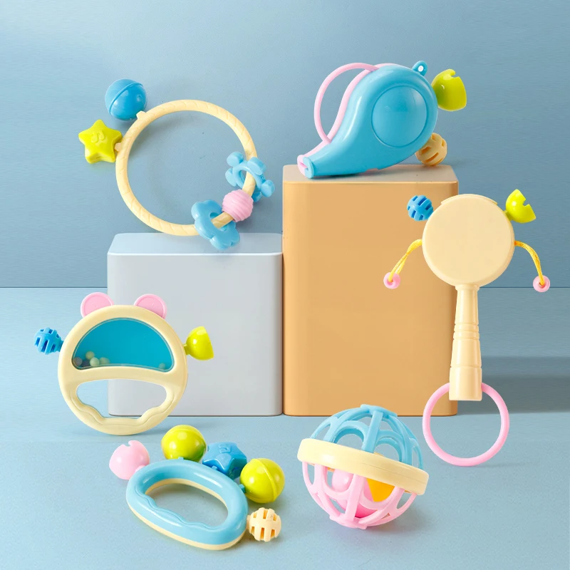 0-12 Months Newborn Baby Development Ball Safe Soft Teething Toys Plastic Hand Bell Early Educational Rattle Teether Baby Toys 
0-12 Months Newborn Baby Development Ball Safe Soft Teething Toys Plastic Hand Bell Early Educational Rattle Teether Baby Toys