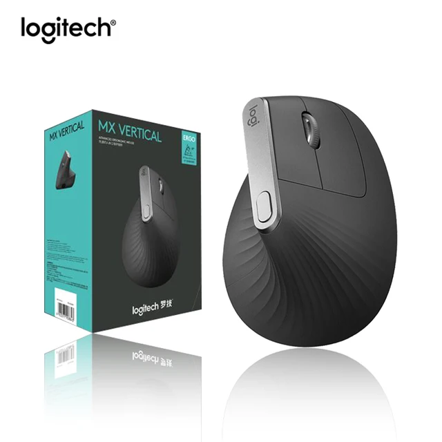 

Logitech MX Vertical Bluetooth Wireless Ergonomic Mouse 4000DPI Multi-function With 2.4GHz USB nano Rechargeable For Game