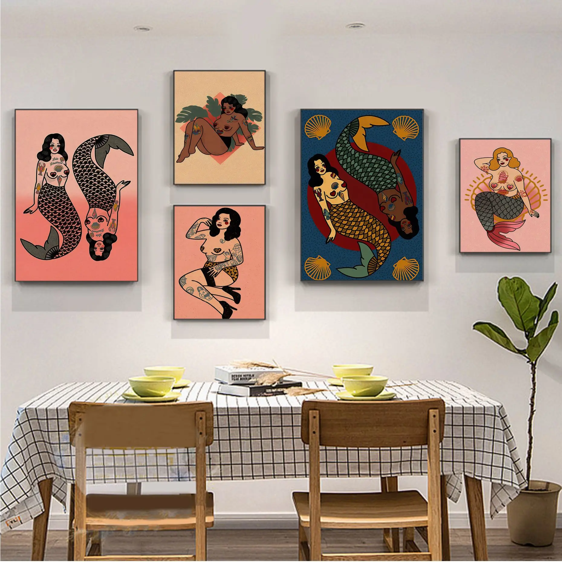 Pink Leopard Girl Feminism Mermaid Classic Movie Posters Kraft Paper Sticker Home Bar Cafe Nordic home decor
Pink Leopard Girl Feminism Mermaid Classic Movie Posters Kraft Paper Sticker Home Bar Cafe Nordic home decor
