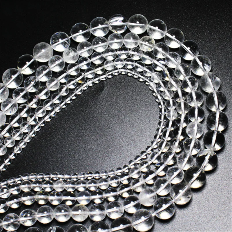 Natural Round Beads Clear Crysta Loose Bead 4/6/8/10mm for DIY Jewelry Making Bracelet Accessories
Natural Round Beads Clear Crysta Loose Bead 4/6/8/10mm for DIY Jewelry Making Bracelet Accessories