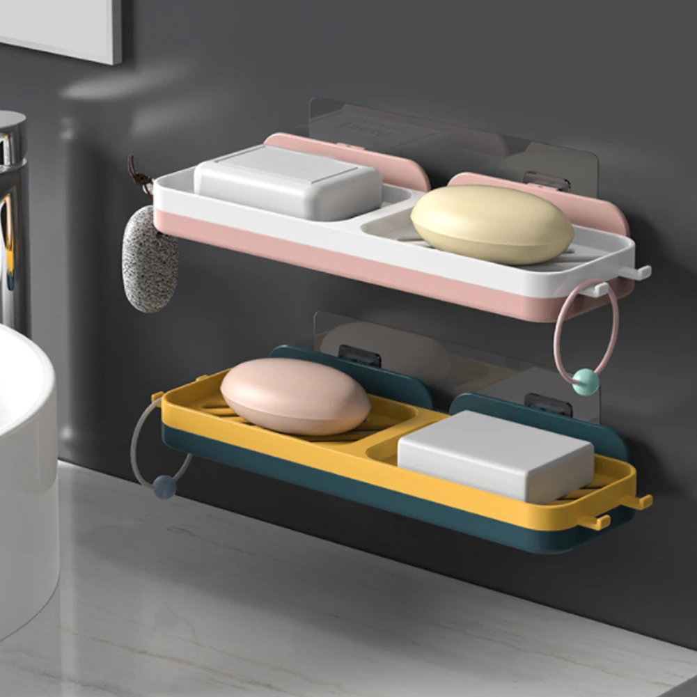 No drilling Soap Dishholder Wall Mounted Soapsponge holder Bathroom Accessories Soap Dishes Double Lattice Soap Dishes
No drilling Soap Dishholder Wall Mounted Soapsponge holder Bathroom Accessories Soap Dishes Double Lattice Soap Dishes