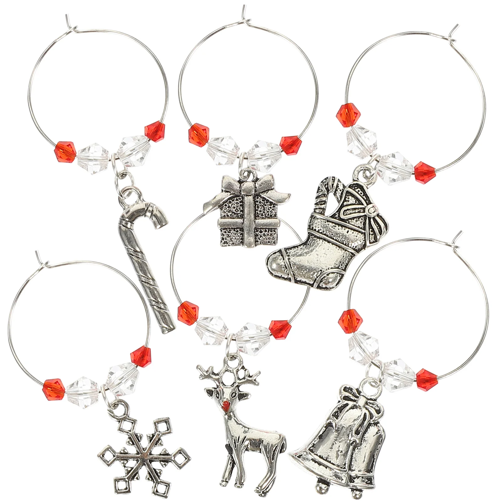 Glasschristmas Charms Drink Tags Markers Snowflake Reindeer Identifier Ring Marker Bell Cocktail Champagne Goblets Rings 
Glasschristmas Charms Drink Tags Markers Snowflake Reindeer Identifier Ring Marker Bell Cocktail Champagne Goblets Rings