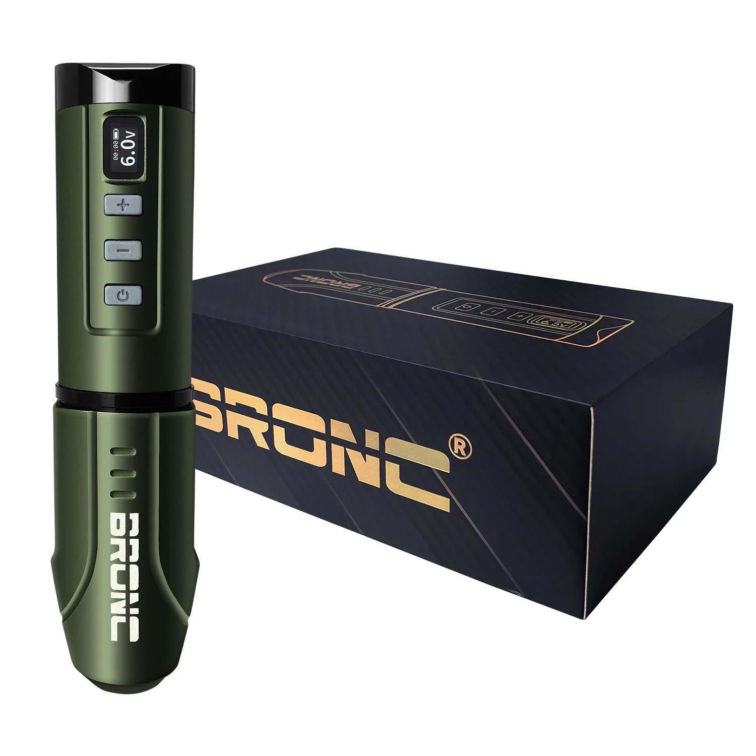 BRONC BULLET Wireless Tattoo Pen Machine Professional Tattoo Supplies Motor Pen with HD OLED
BRONC BULLET Wireless Tattoo Pen Machine Professional Tattoo Supplies Motor Pen with HD OLED