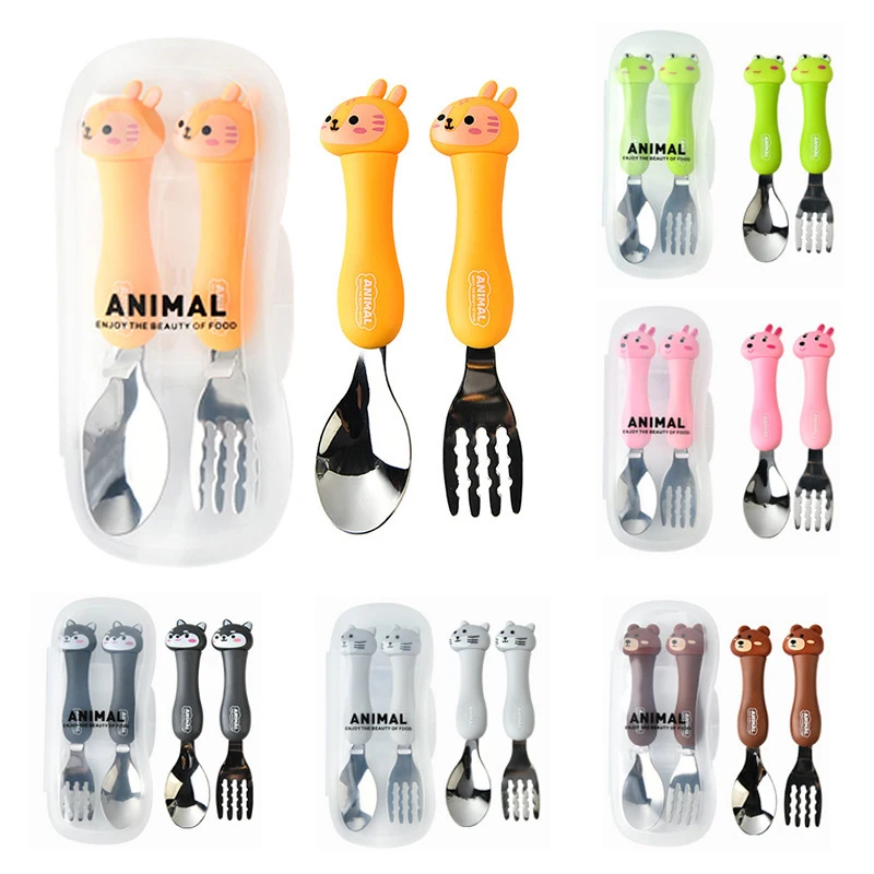 2pc Kid Spoon and Fork Set Baby Gadgets Tableware Set Baby Gadgets Feedkid Children's Stainless Steel Cutlery for Kids Tableware
2pc Kid Spoon and Fork Set Baby Gadgets Tableware Set Baby Gadgets Feedkid Children's Stainless Steel Cutlery for Kids Tableware