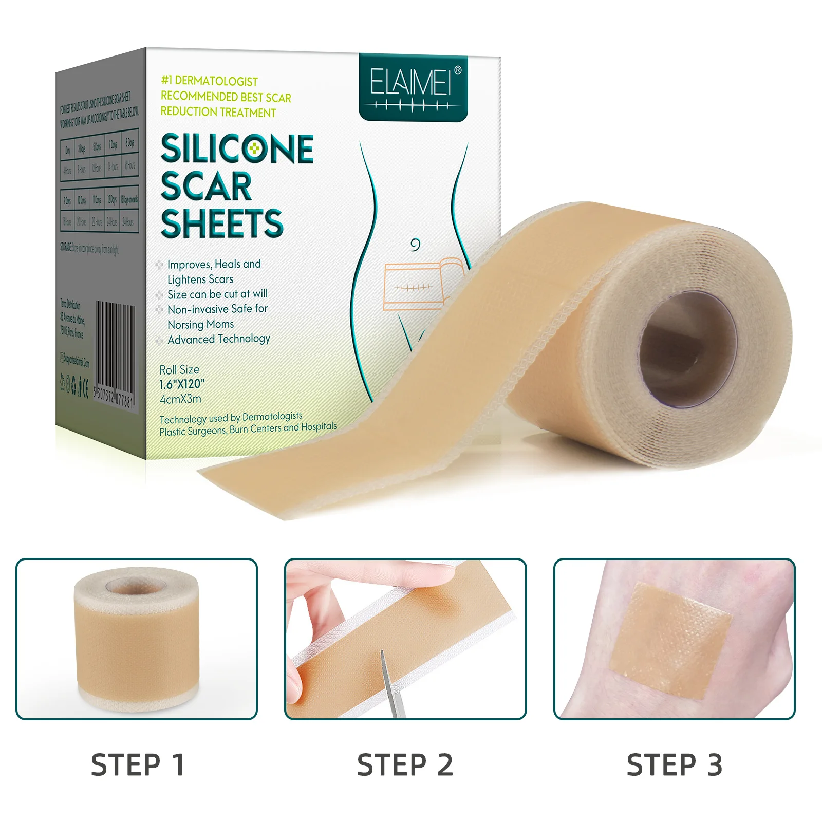 3m Surgery Scar Removal Silicone Gel Sheet Therapy Patch Sticker Tape for Acne Trauma Burn Skin Repair Treatmen
3m Surgery Scar Removal Silicone Gel Sheet Therapy Patch Sticker Tape for Acne Trauma Burn Skin Repair Treatmen