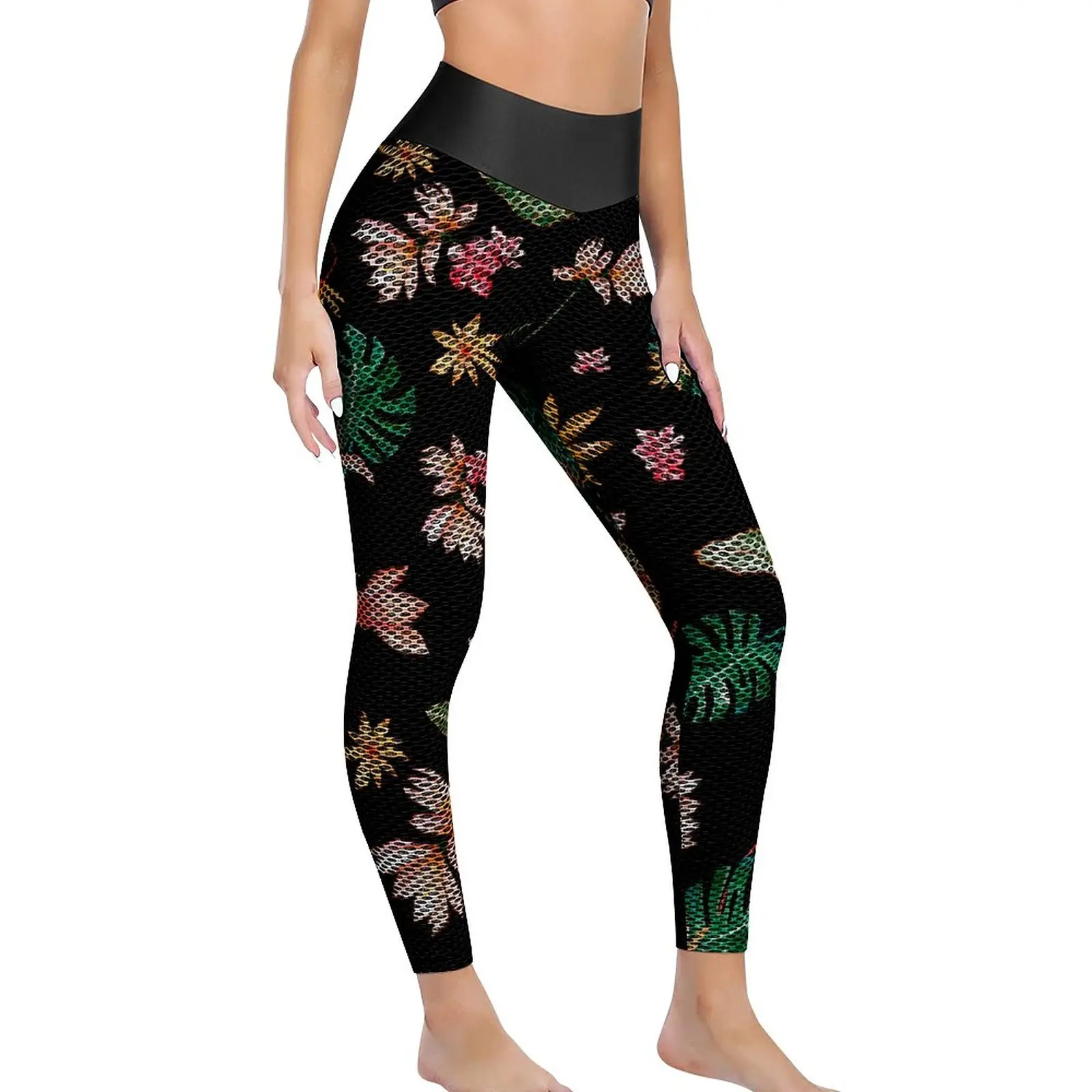 Floral Print Yoga Pants Sexy Palm Leaf Trendy Graphic Leggings High Waist Gym Leggins Women Aesthetic Seamless Sports Tights
Floral Print Yoga Pants Sexy Palm Leaf Trendy Graphic Leggings High Waist Gym Leggins Women Aesthetic Seamless Sports Tights