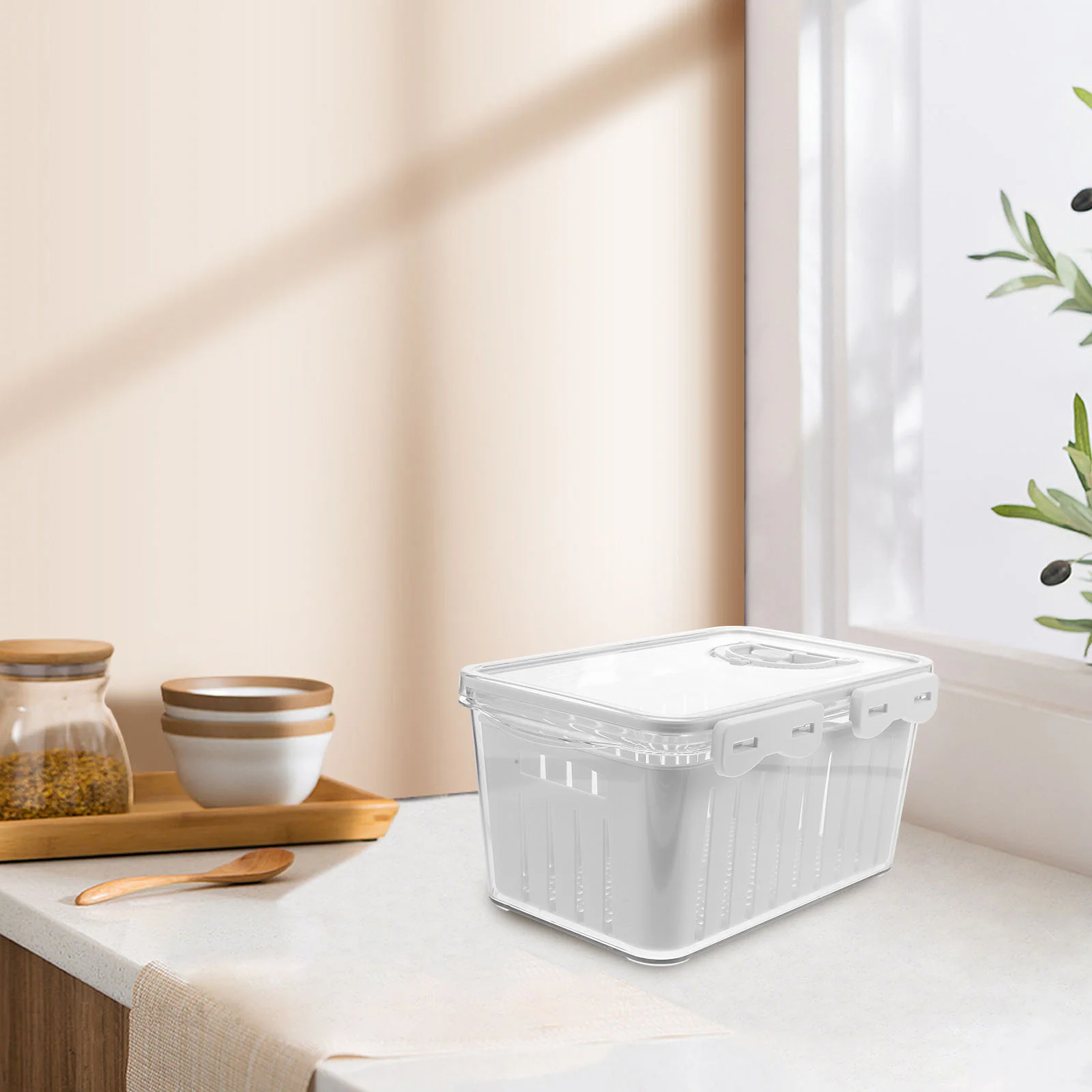 Storage Box Fruit Container Refrigerator Keep Fresh Banana Vegetable Colander Fruits Containers Fridge Candied 
Storage Box Fruit Container Refrigerator Keep Fresh Banana Vegetable Colander Fruits Containers Fridge Candied