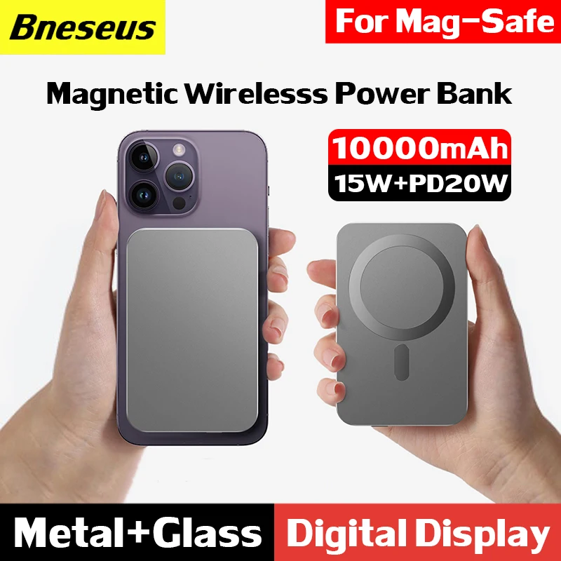 Magnetic Power Bank For Magsafe Powerbank 10000mAh External Auxiliary Battery Pack 15W Fast Wireless Charger For iphone 12 13 14
Magnetic Power Bank For Magsafe Powerbank 10000mAh External Auxiliary Battery Pack 15W Fast Wireless Charger For iphone 12 13 14