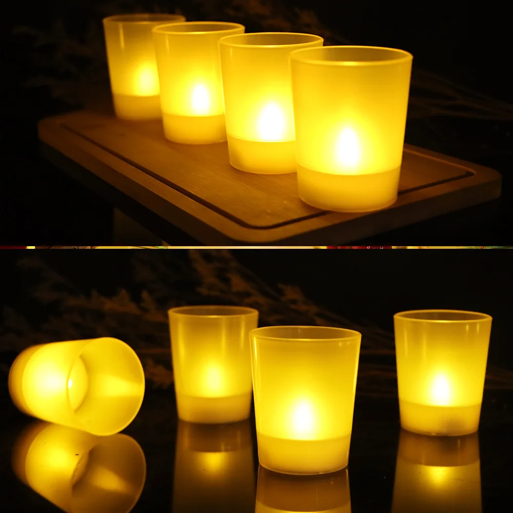 Pack of 6 Led Candles Lamps Christmas Home Decorative Candles Cup Set Scrub Cup Electronic Candle Light Tea Lamp Warm White
Pack of 6 Led Candles Lamps Christmas Home Decorative Candles Cup Set Scrub Cup Electronic Candle Light Tea Lamp Warm White
