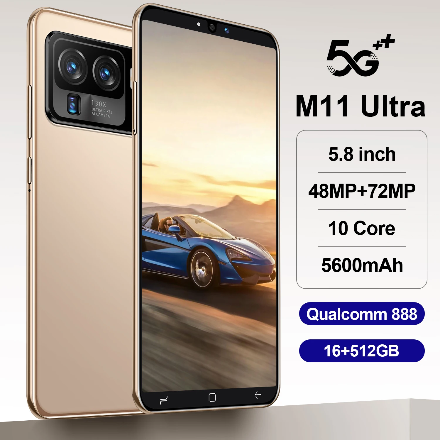 Смартфон с разблокировкой, 5,8 дюйма, 16 ГБ + 512 ГБ, 48 + 72 МП, 56800 мАч, Android 11
Смартфон с разблокировкой, 5,8 дюйма, 16 ГБ + 512 ГБ, 48 + 72 МП, 56800 мАч, Android 11