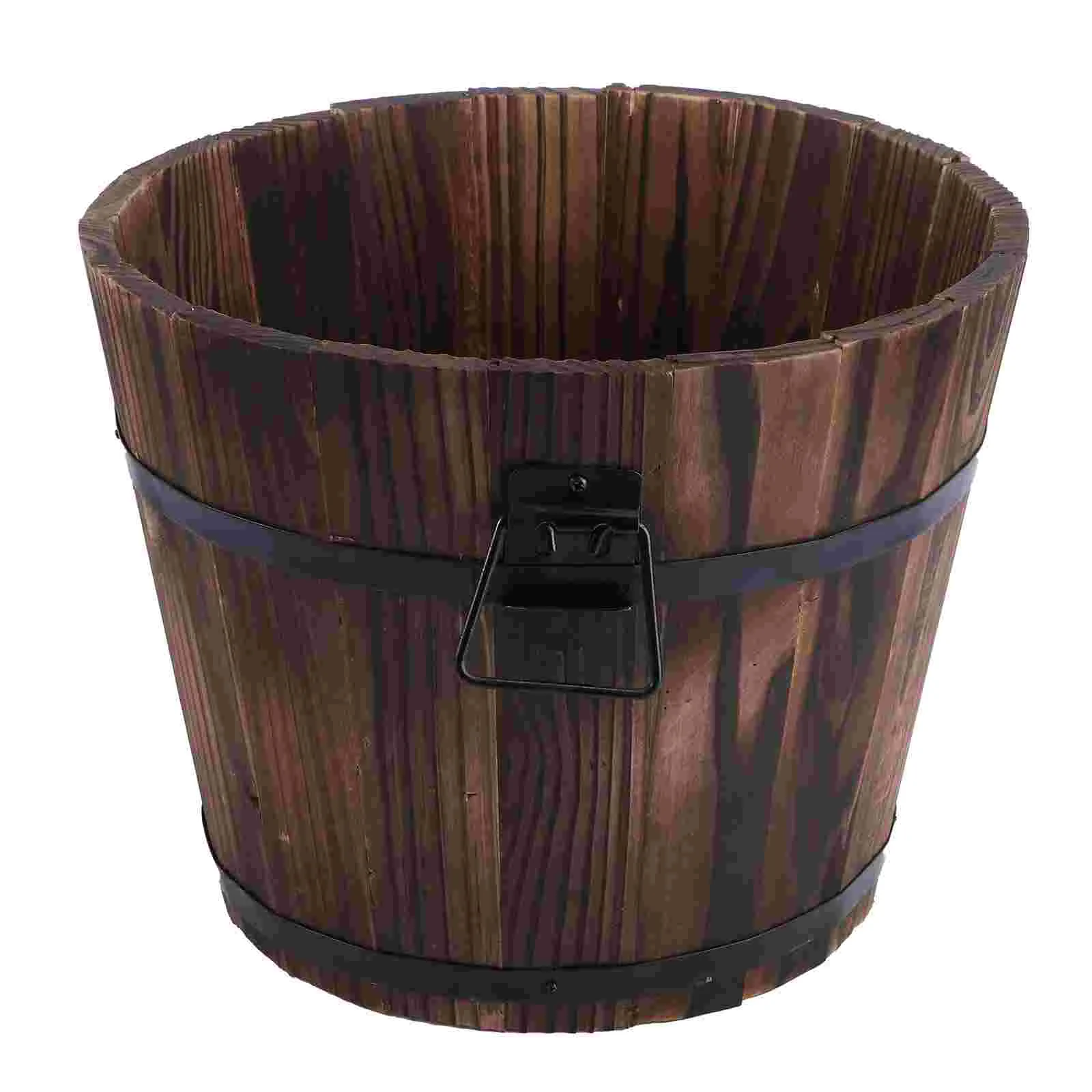 Wooden Planter Flower Wood Pot Bucket Planters Outdoor Succulent Rustic Whiskey Box Pots Container Round Garden Boxes Decorative
Wooden Planter Flower Wood Pot Bucket Planters Outdoor Succulent Rustic Whiskey Box Pots Container Round Garden Boxes Decorative