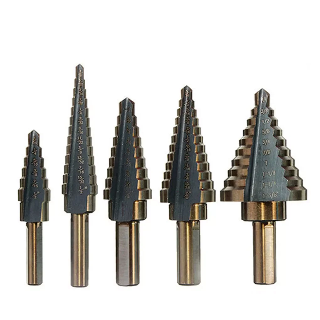 HSS Step Drill Bit Cobalt Multiple Hole 50 Size Step Drill Bit Set Tool Drilling For Metal Woodworking Power Tool ACCESSORI
HSS Step Drill Bit Cobalt Multiple Hole 50 Size Step Drill Bit Set Tool Drilling For Metal Woodworking Power Tool ACCESSORI