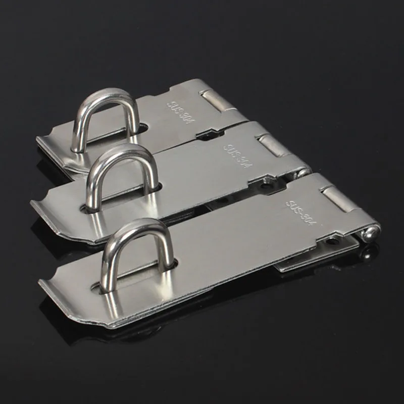 3/4/5Inch 90 Degree Shed Gate Latch Stainless Steel Buckle Padlock Hasp Door Clasp Lock Home Burglar-proof Bolt Door Buckle
3/4/5Inch 90 Degree Shed Gate Latch Stainless Steel Buckle Padlock Hasp Door Clasp Lock Home Burglar-proof Bolt Door Buckle