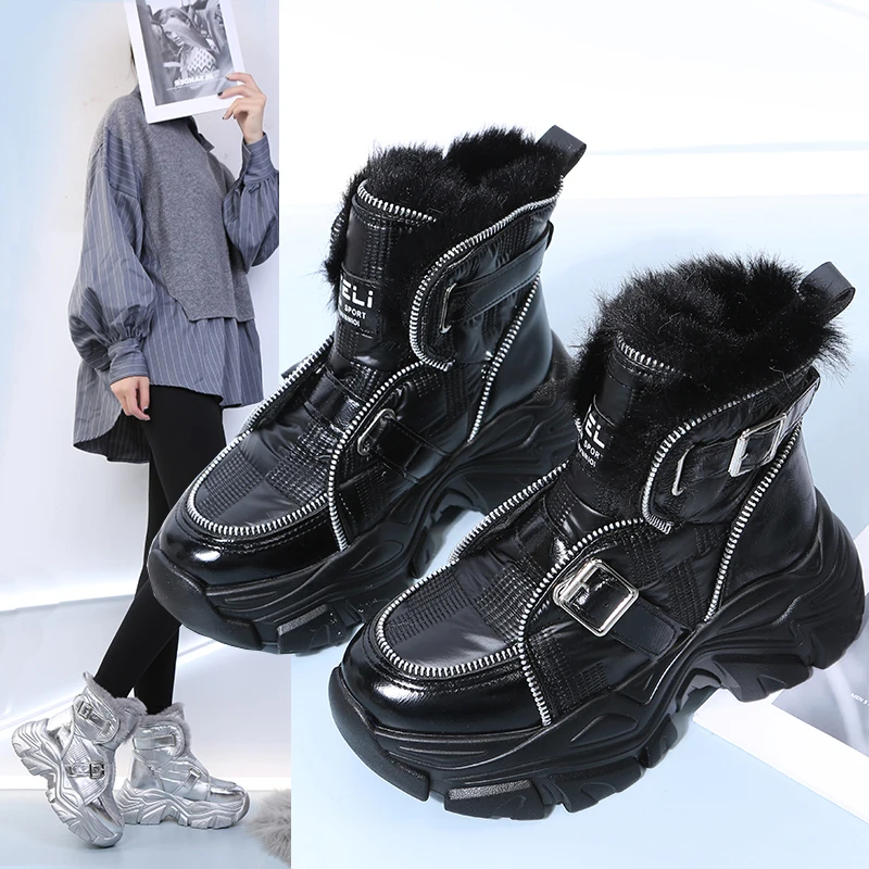 Women 2022 New Style Winter Snow Boots Women Waterproof Lined Ankle Flat Shoes Female All-match Winter Slip-on Boots Warm Fur
Women 2022 New Style Winter Snow Boots Women Waterproof Lined Ankle Flat Shoes Female All-match Winter Slip-on Boots Warm Fur