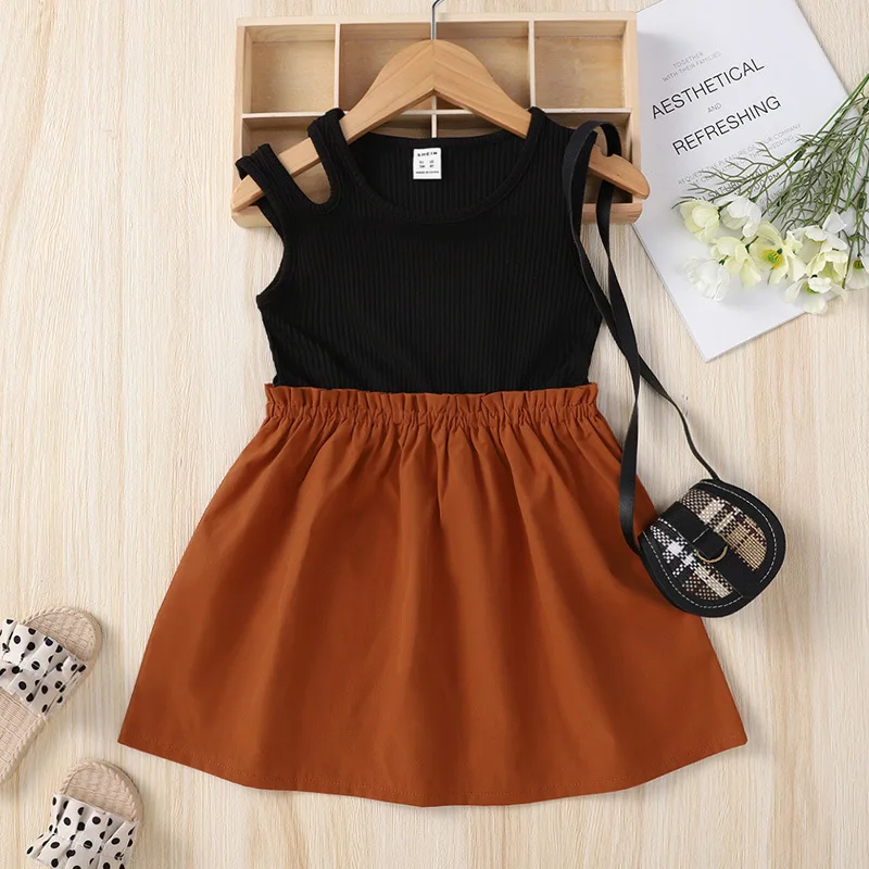 Summer 2022 New Arrivals Girls Sleeveless O Neck Patchwork Black Roupa Infantil Menina Cute Party Dress Custume 4-7T
Summer 2022 New Arrivals Girls Sleeveless O Neck Patchwork Black Roupa Infantil Menina Cute Party Dress Custume 4-7T