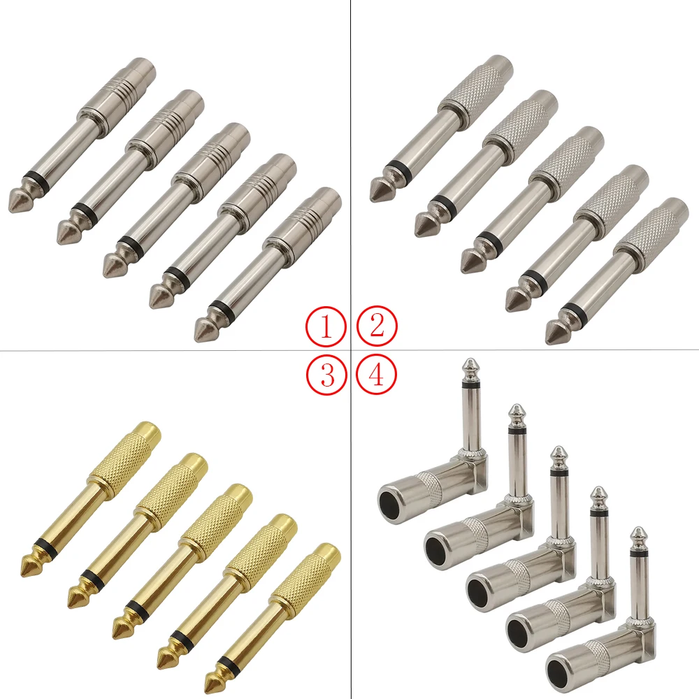 5Pcs/lot 6.35 mm 1/4" Male Mono Plug to RCA Female Jack Audio Stereo Connector TS Converter Sound Adapter for Home KTV Use
5Pcs/lot 6.35 mm 1/4" Male Mono Plug to RCA Female Jack Audio Stereo Connector TS Converter Sound Adapter for Home KTV Use