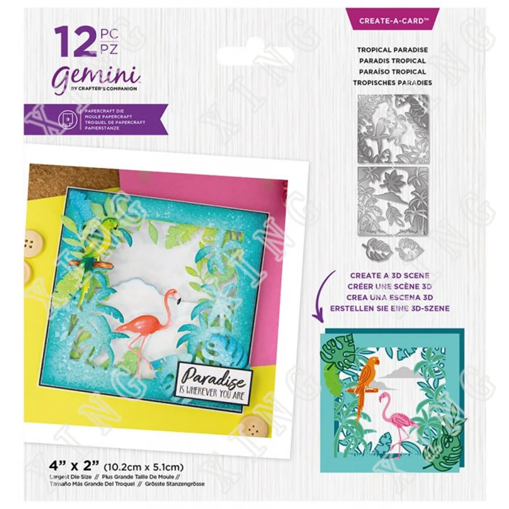 Tropical Paradise 2022 New Metal Cutting Dies Scrapbook Diary Decoration Stencil Embossing Template Diy Greeting Card Handmade
Tropical Paradise 2022 New Metal Cutting Dies Scrapbook Diary Decoration Stencil Embossing Template Diy Greeting Card Handmade