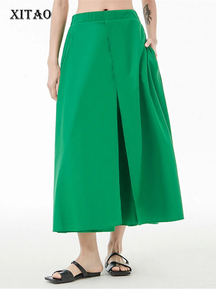 XITAO Split Skirt Fashion Solid Color Pocket Goddess Fan Casual Style 2022 Summer Minority Pleated Elegant Skirt WLD7202
XITAO Split Skirt Fashion Solid Color Pocket Goddess Fan Casual Style 2022 Summer Minority Pleated Elegant Skirt WLD7202