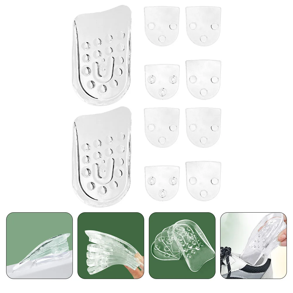 

Clear Gel Inner Height Increasing Insole Invisible Increase Insoles Lift Shoe Insert Pads Heel Inserts Lifts Shoes Women's
