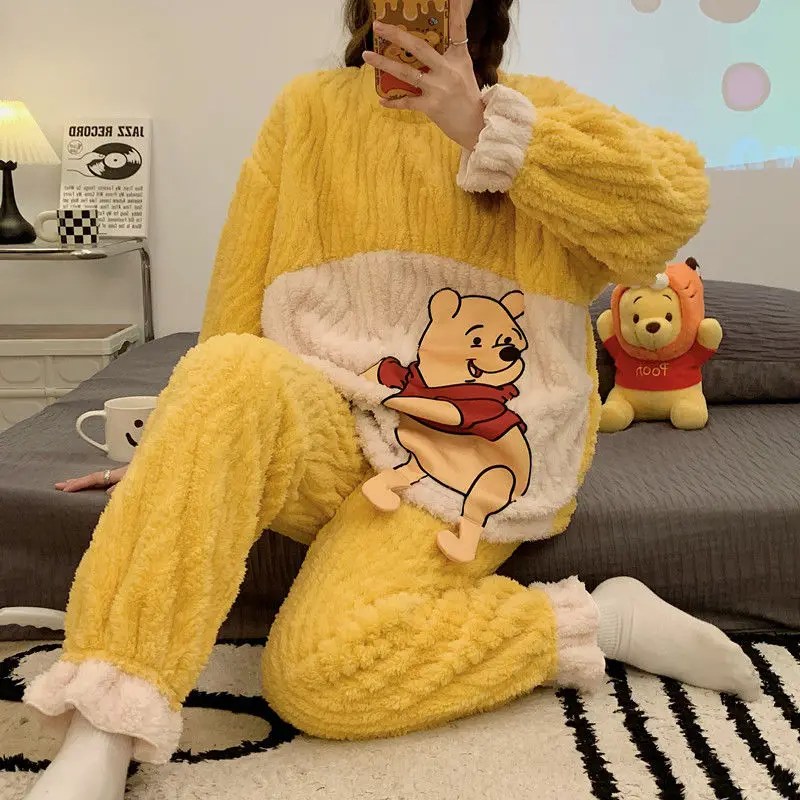 Kawaii Disney аниме хобби Пух Медведь пижамы женские осенне-зимние модели утолщенные коралловые флисовые брюки с длинными рукавами домашняя одеж...
Kawaii Disney аниме хобби Пух Медведь пижамы женские осенне-зимние модели утолщенные коралловые флисовые брюки с длинными рукавами домашняя одеж...