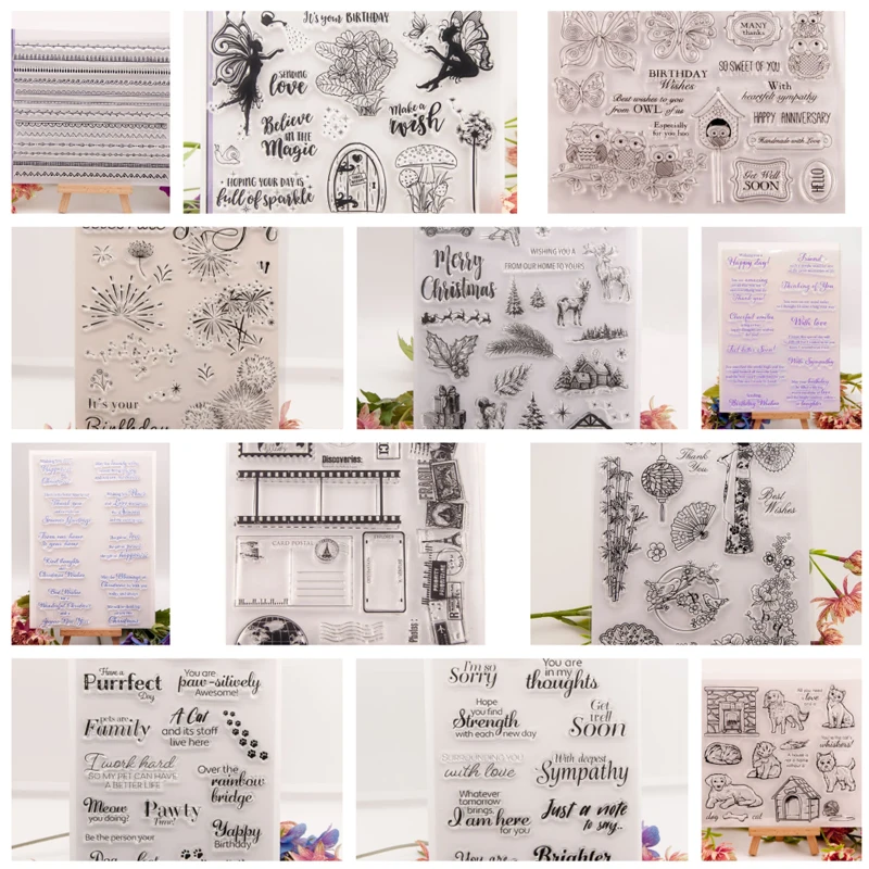 14x16cm Clear Stamps for Card Making Scrapbooking Crafting DIY Decorations, Transparent Silicone Seal Stamps for Album Crafts
14x16cm Clear Stamps for Card Making Scrapbooking Crafting DIY Decorations, Transparent Silicone Seal Stamps for Album Crafts