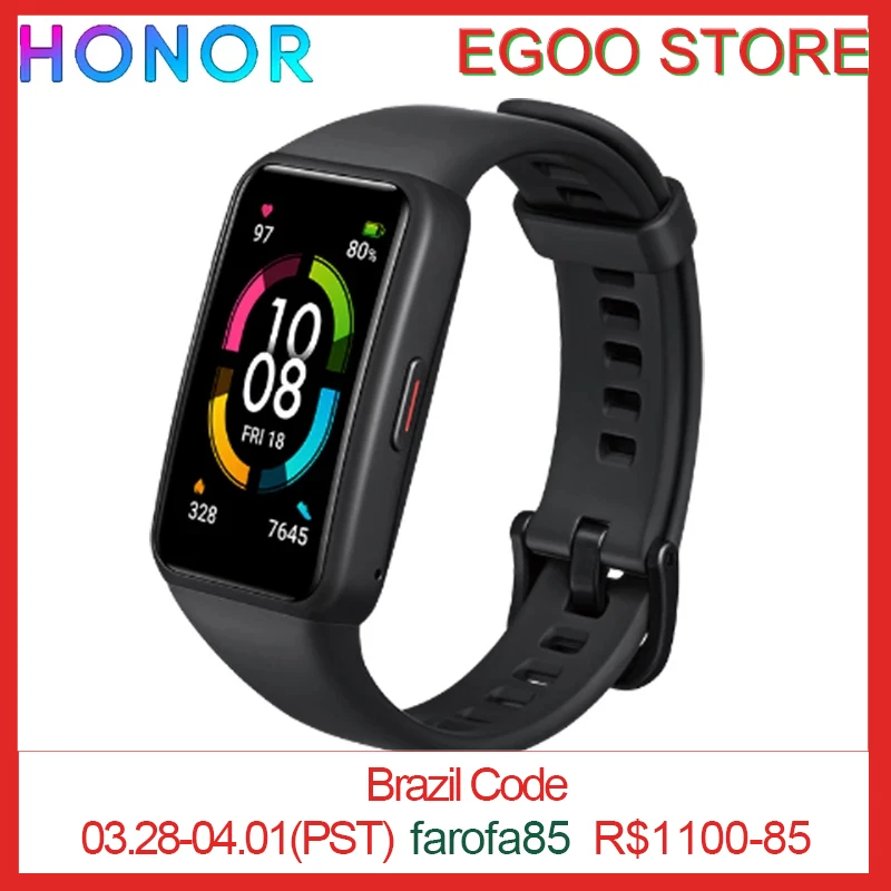 Original Honor Band 6 Smart Armband 1.47 "Amoled Zwemmen Waterdichte Bluetooth Fitness Slaap Hartslag Monitoring Muziek Bellen
Original Honor Band 6 Smart Armband 1.47 "Amoled Zwemmen Waterdichte Bluetooth Fitness Slaap Hartslag Monitoring Muziek Bellen