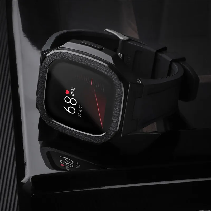 for Fitbit Versa 3/Fitbit Sense Premium Aluminum Alloy AP MOD Kit Full Protective Case Band Strap Cover
for Fitbit Versa 3/Fitbit Sense Premium Aluminum Alloy AP MOD Kit Full Protective Case Band Strap Cover