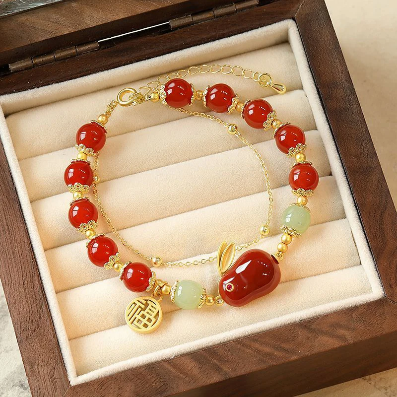 Cute Rabbit Charm Bracelets Vintage Rabbit Double Layer Bracelet Beauty Temperament Niche Bracelets Jewelry For Women Lucky Gift
Cute Rabbit Charm Bracelets Vintage Rabbit Double Layer Bracelet Beauty Temperament Niche Bracelets Jewelry For Women Lucky Gift