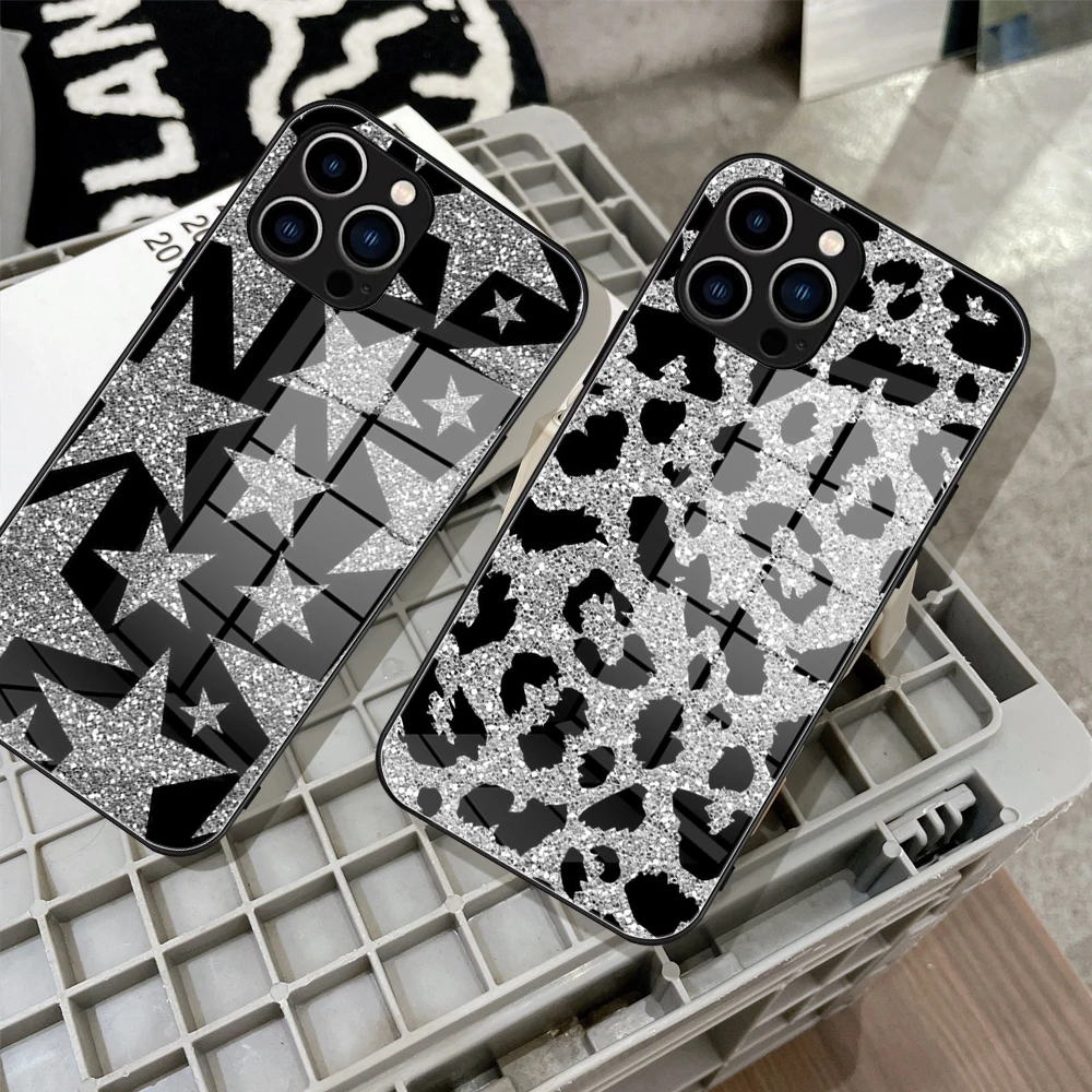 For IPhone14Pro Luxury Ins Case Tempered Glass IPhone13 11 12 XR XS MAX 8 X Plus Pro Shiny Y2k Stars Leopard Print Preppy Cover
For IPhone14Pro Luxury Ins Case Tempered Glass IPhone13 11 12 XR XS MAX 8 X Plus Pro Shiny Y2k Stars Leopard Print Preppy Cover