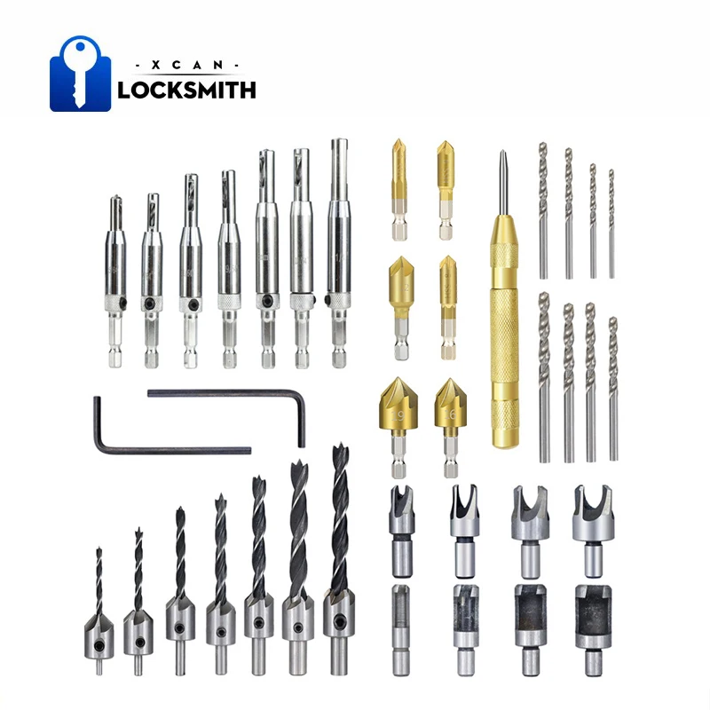 Woodworking Chamfer Drilling Tool 39pcs Countersink Drill Bit&Twist Drill Bits Set Wood Plug Cutter Tool Woodworking Tools
Woodworking Chamfer Drilling Tool 39pcs Countersink Drill Bit&Twist Drill Bits Set Wood Plug Cutter Tool Woodworking Tools