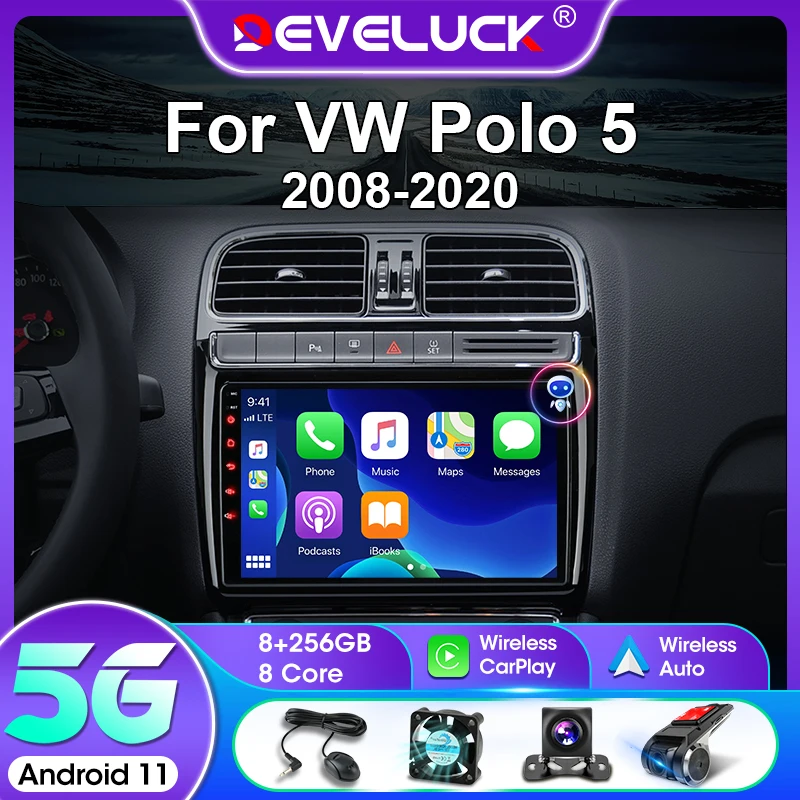 Develuck 2 Din For Volkswagen VW polo 5 sedan 2008 - 2020 Android Car Radio Multimedia Player Carplay Stereo GPS DVD Head Unit
Develuck 2 Din For Volkswagen VW polo 5 sedan 2008 - 2020 Android Car Radio Multimedia Player Carplay Stereo GPS DVD Head Unit