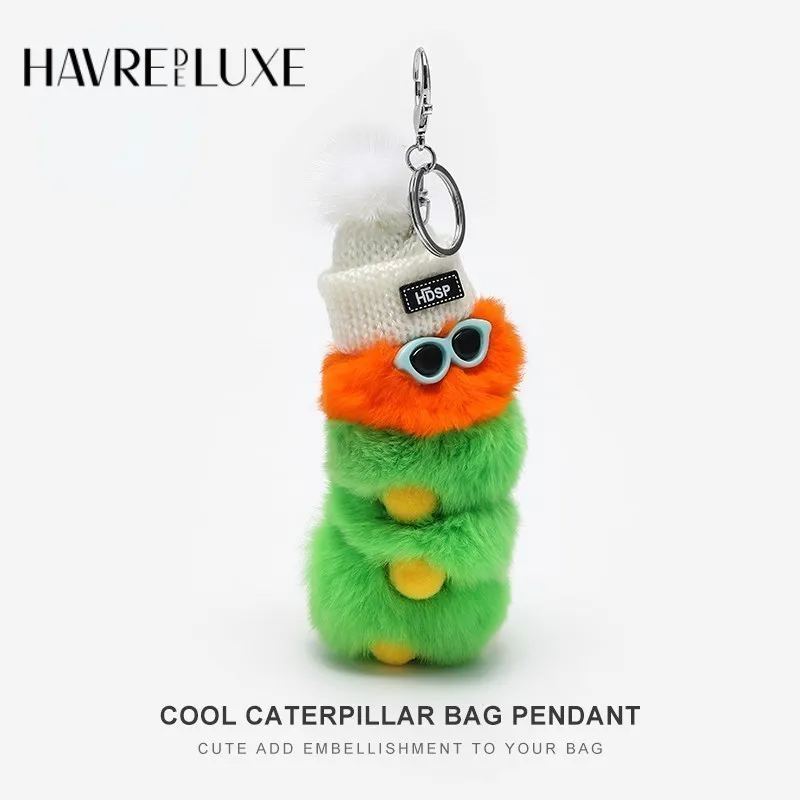 Doll pendant accessories Caterpillar pendant cute Rex rabbit fur car key ring lanyard couple HAVREDELUXE
Doll pendant accessories Caterpillar pendant cute Rex rabbit fur car key ring lanyard couple HAVREDELUXE