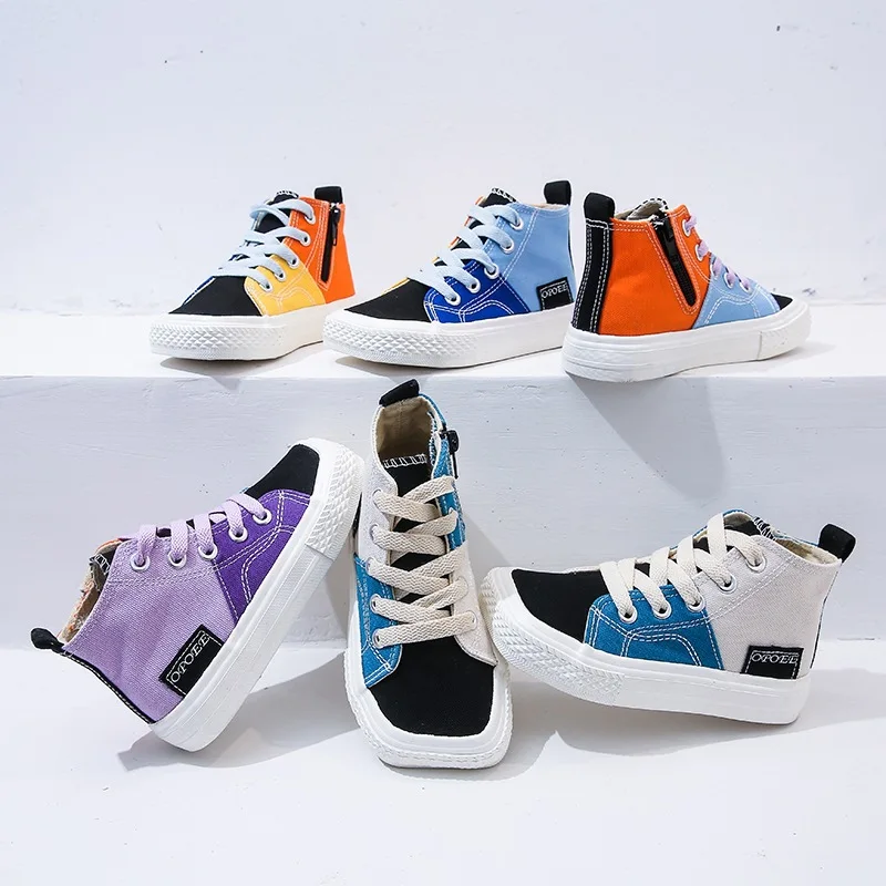 Candy Colors Kids Canvas Sneakers High Top Casual Children Sport Shoes Boys Girls Breathable Canvas Shoes Fashion Toddler Flats
Candy Colors Kids Canvas Sneakers High Top Casual Children Sport Shoes Boys Girls Breathable Canvas Shoes Fashion Toddler Flats