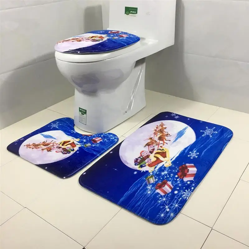 3pcs Christmas Santa Claus Printing Non-slip Bathroom Rug Bath Mat Cartoon Rug Toilet Lid Cover
3pcs Christmas Santa Claus Printing Non-slip Bathroom Rug Bath Mat Cartoon Rug Toilet Lid Cover