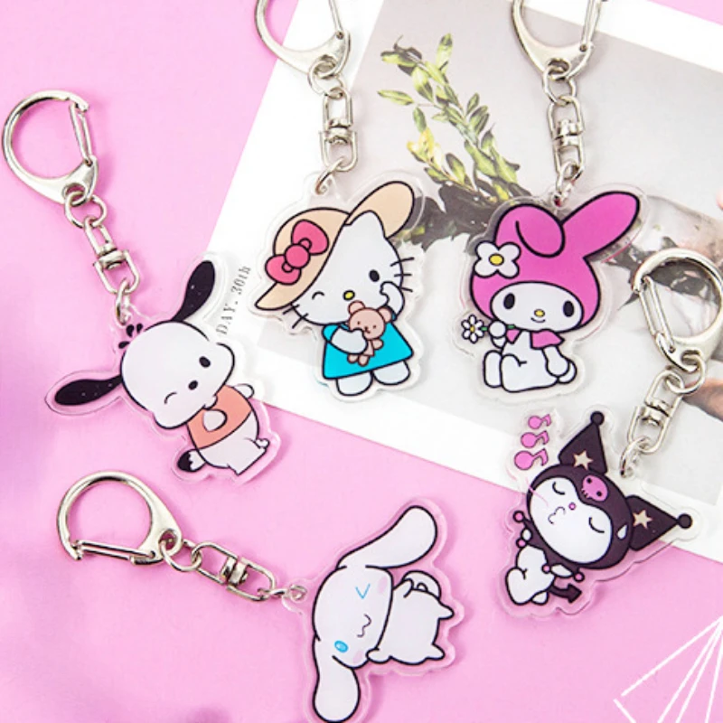 Mymelody Anime Peripheral Keychain Cinnamoroll Pendant Car Key Ring Transparent Cute Backpack Doll Accessory Kid Birthday Gift 
Mymelody Anime Peripheral Keychain Cinnamoroll Pendant Car Key Ring Transparent Cute Backpack Doll Accessory Kid Birthday Gift