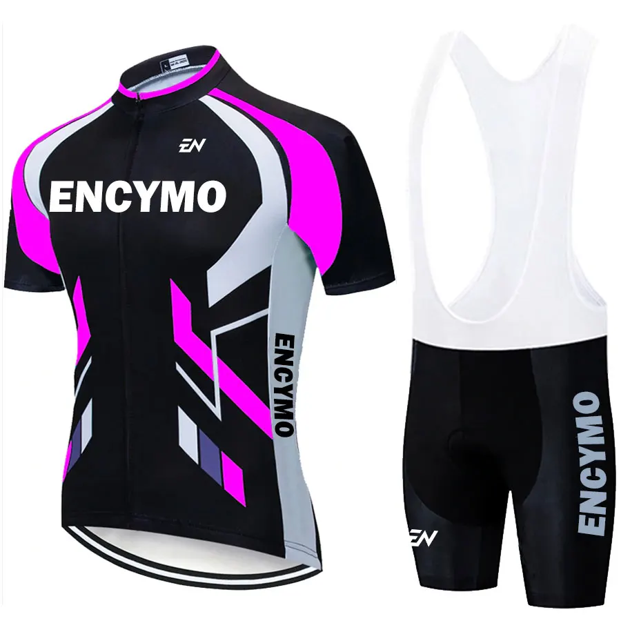 ENCYMO 2022 Cycling Jersey Sets Pink Bicycle Short Sleeve Cycling Clothing Bike Maillot Cycling Jersey Bib Shorts
ENCYMO 2022 Cycling Jersey Sets Pink Bicycle Short Sleeve Cycling Clothing Bike Maillot Cycling Jersey Bib Shorts