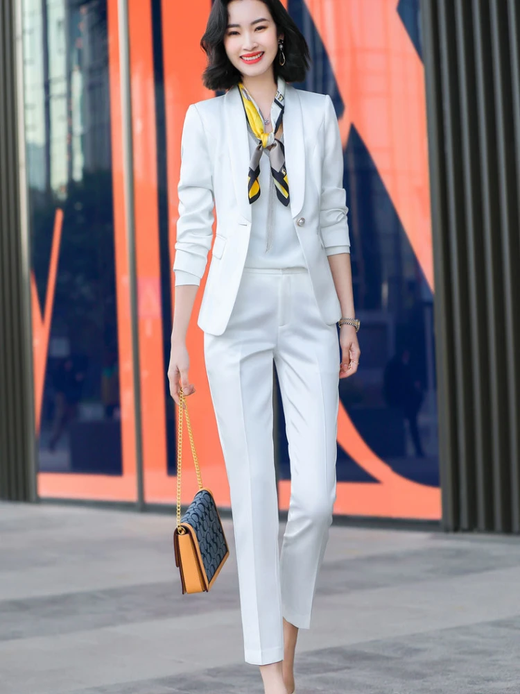 Office Woman Korean Version Pants 2 Piece Set Women Suit Blazer and Simplee Suits Business Spliced Formal Elegant Oversize
Office Woman Korean Version Pants 2 Piece Set Women Suit Blazer and Simplee Suits Business Spliced Formal Elegant Oversize