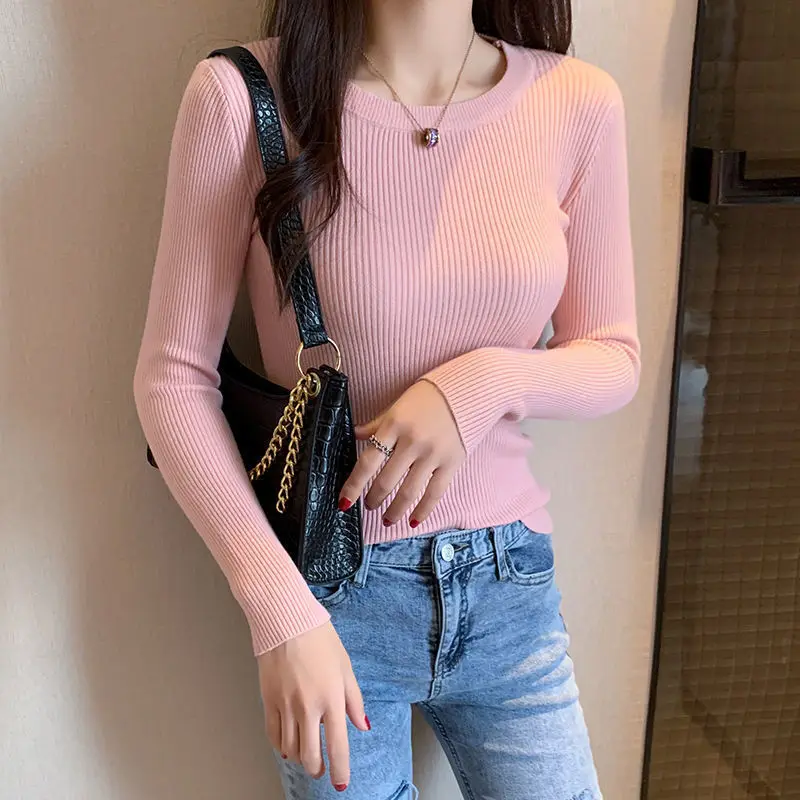 YEMOGGY Knitted Full Sleeve Bottoming T-shirt Tops Women 2022 New Casual Elastic Skinny Solid O-neck Sweaters Tees Women's
YEMOGGY Knitted Full Sleeve Bottoming T-shirt Tops Women 2022 New Casual Elastic Skinny Solid O-neck Sweaters Tees Women's