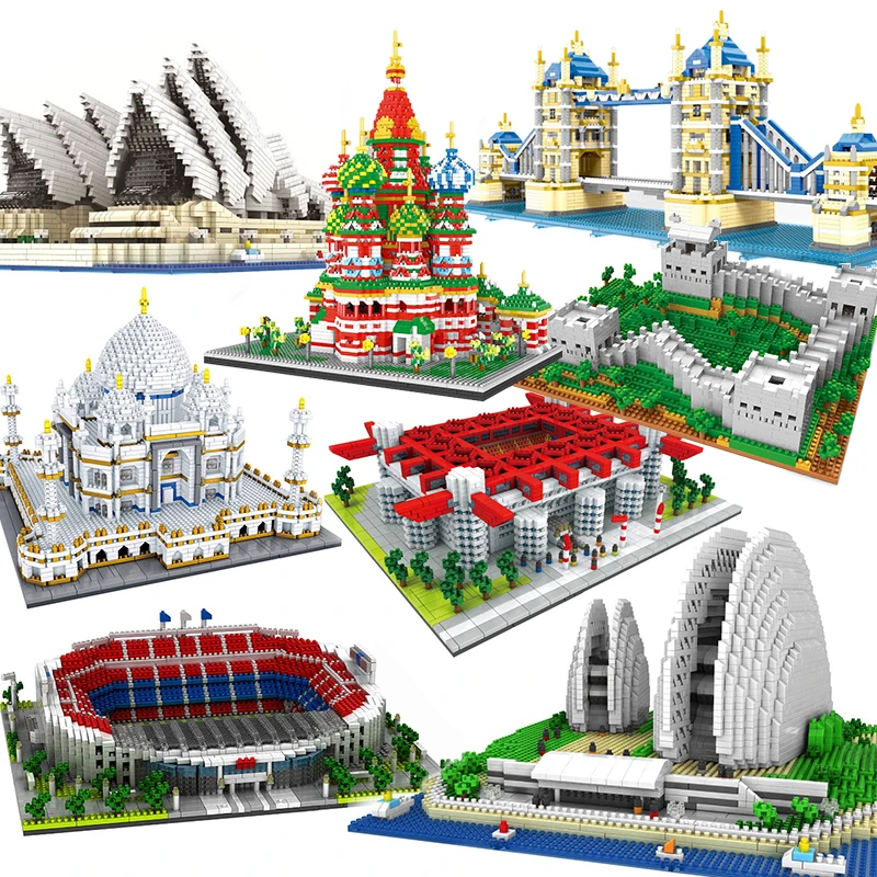 Diamond Architecture Model Building Blocks Taj Mahal Sydney Opera House India Chinese Micro Construction toys For Children
Diamond Architecture Model Building Blocks Taj Mahal Sydney Opera House India Chinese Micro Construction toys For Children