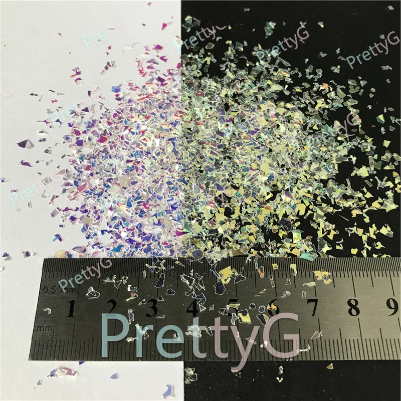 PrettyG 100g Pack Irregularities Shape High Sparkling Iridescent Sequins for Resin DIY Making Art Craft Nail Makeup Decoration
PrettyG 100g Pack Irregularities Shape High Sparkling Iridescent Sequins for Resin DIY Making Art Craft Nail Makeup Decoration