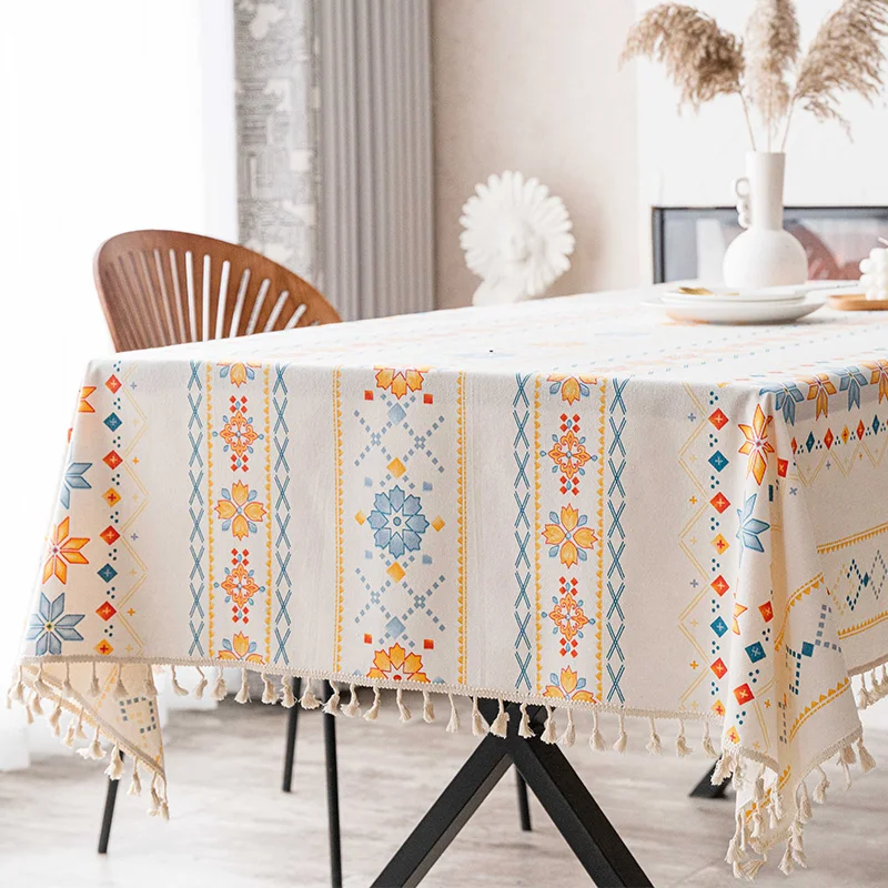 Cotton linen tablecloth, washable, waterproof, and oil resistant ethnic style tablecloth ins
Cotton linen tablecloth, washable, waterproof, and oil resistant ethnic style tablecloth ins