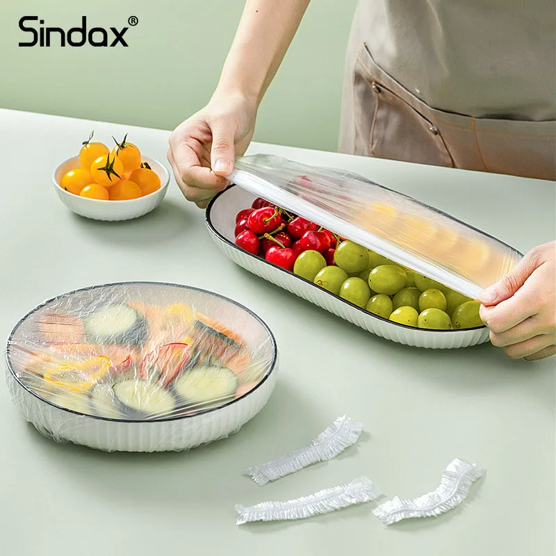 Sindax 100pcs Disposable Food Cover Plastic Packed Cooked Food Fruit Vegetable Food Grade Fresh Saver Bag Kitchen Storage Bags
Sindax 100pcs Disposable Food Cover Plastic Packed Cooked Food Fruit Vegetable Food Grade Fresh Saver Bag Kitchen Storage Bags